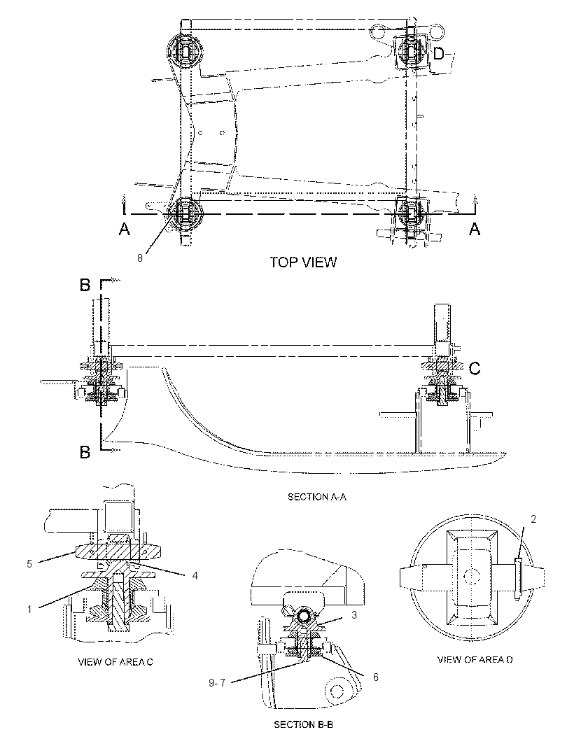 Крепление ROPS 1394593 CAT