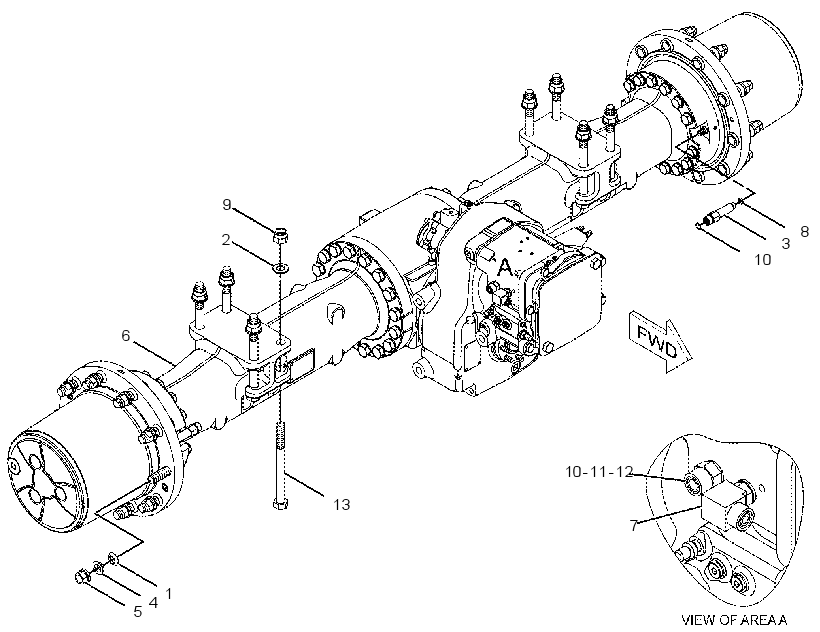 AXLE & MTG AR-REAR 2417432 CAT