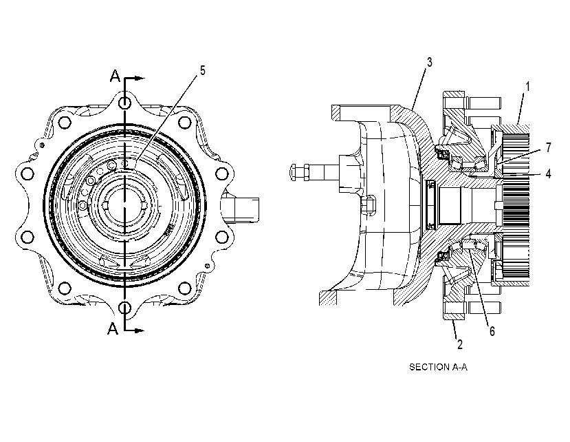 HOUSING & FLANGE GP-AXLE 2167477 CAT