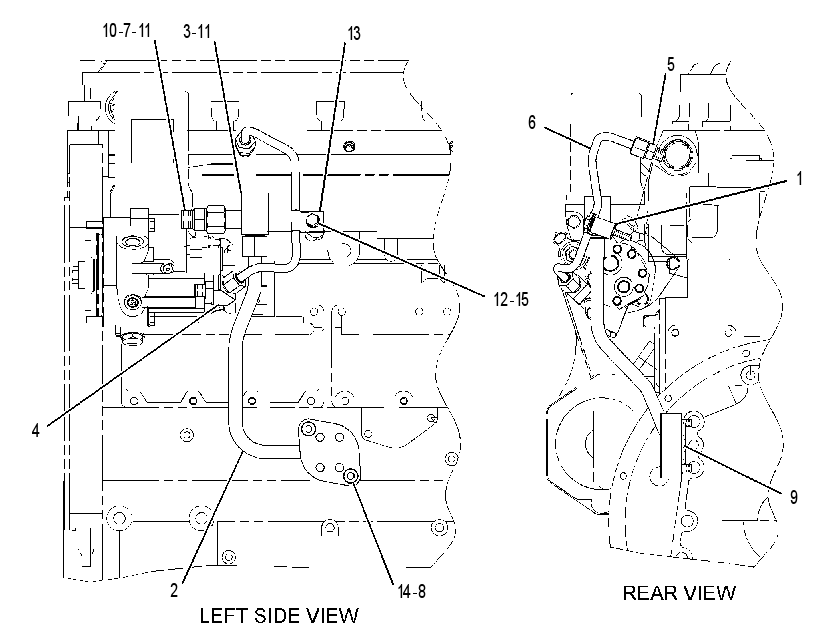 LINES GP-INJECTOR HYD PUMP 1733258 CAT