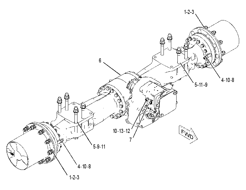 AXLE AR-REAR 2417440 CAT