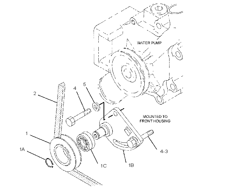 DRIVE GP-WATER PUMP 2454897 CAT
