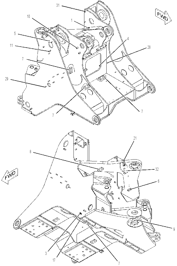 FRAME AS-LOADER 2397892 CAT