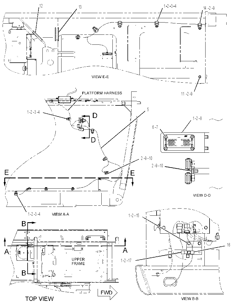 WIRING GP-CAB RISER 2510296 CAT