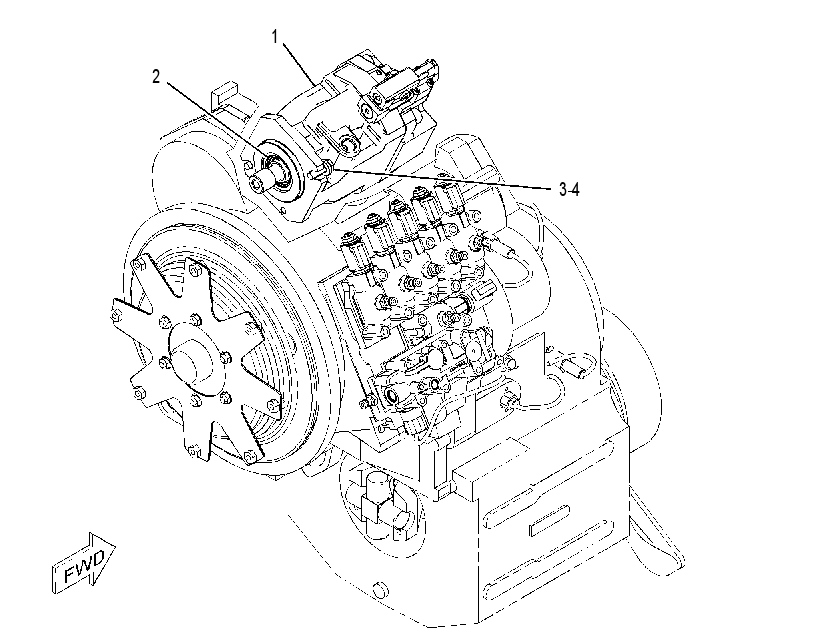 PUMP & MTG GP-IMPL & STEERING 2356830 CAT