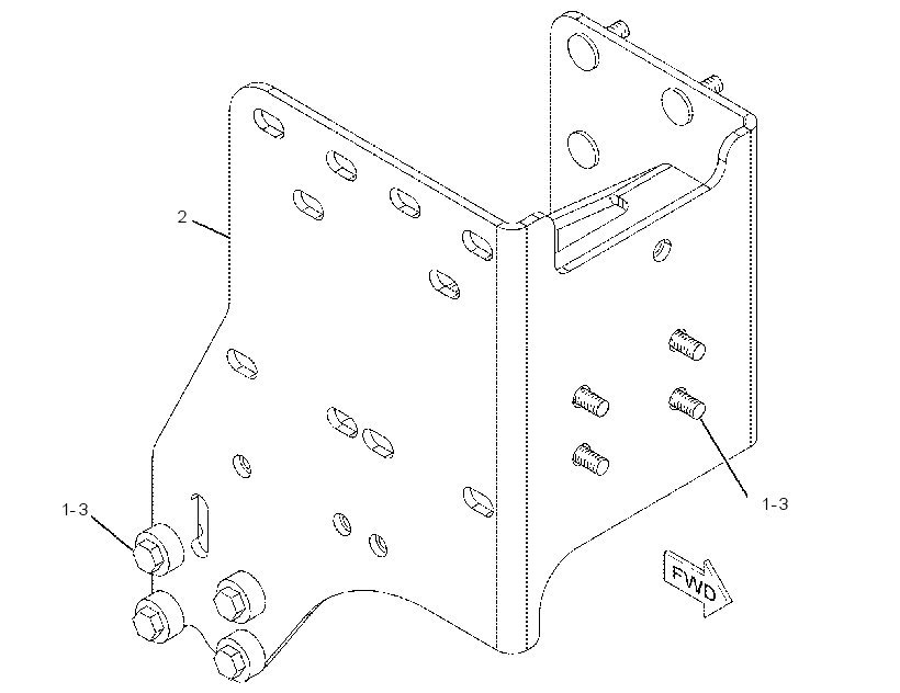 MOUNTING GP-MUFFLER 2315806 CAT