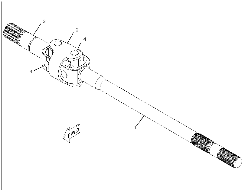 SHAFT GP-AXLE 2534988 CAT