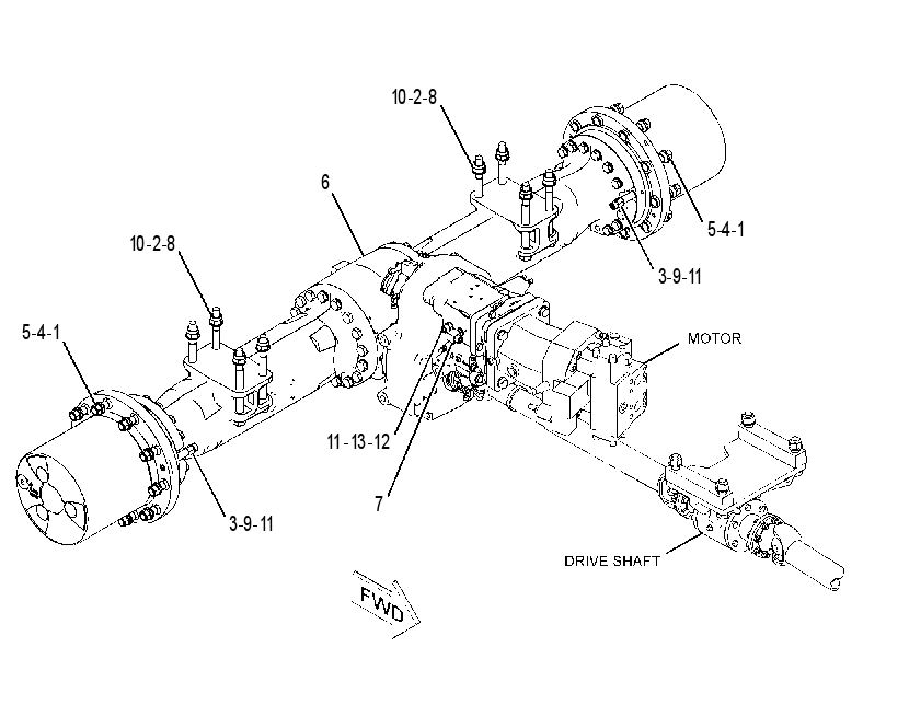 AXLE & MTG AR-REAR 2417436 CAT