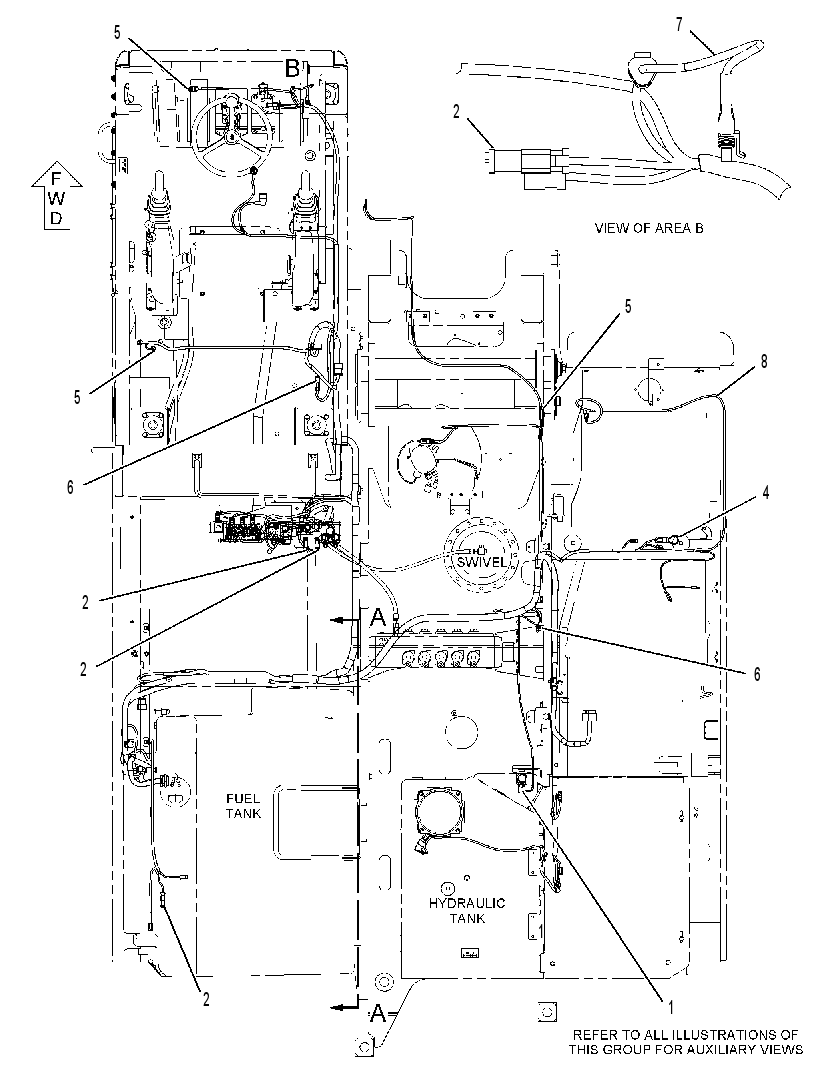 Проводка шасси 2418745 CAT