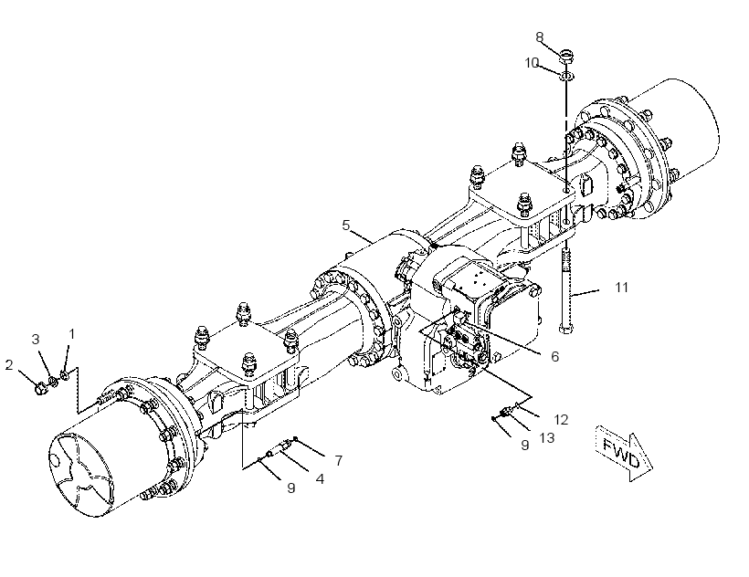 AXLE AR-REAR 2417438 CAT