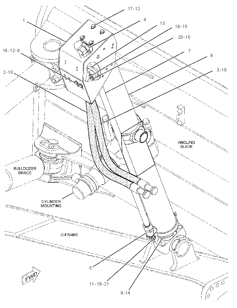 CYLINDER & LINES GP-LIFT 3937454 CAT