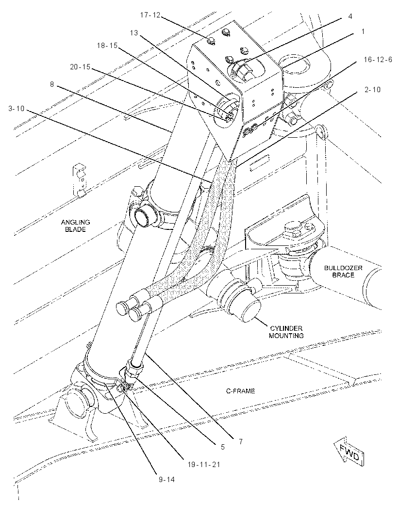 CYLINDER & LINES GP-LIFT 3937455 CAT