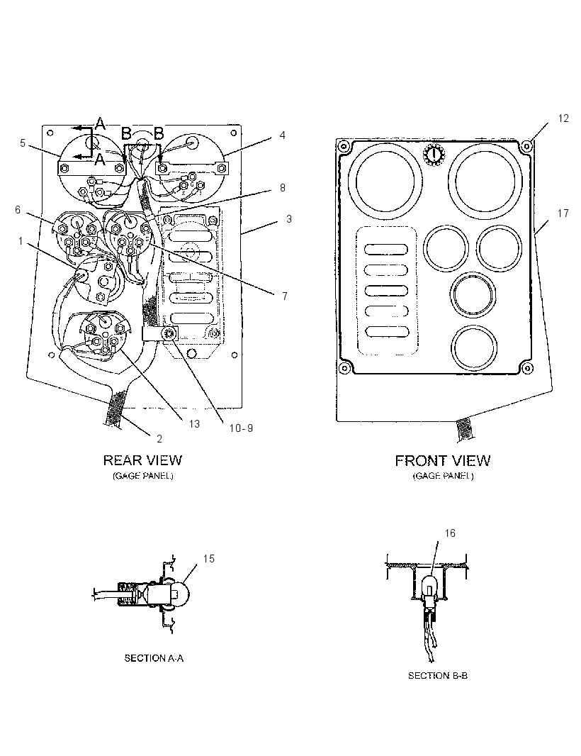 GAUGE GP-CLUSTER 1995548 CAT