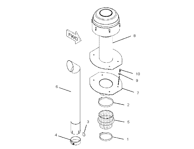 PRECLEANER AR 2057764 CAT