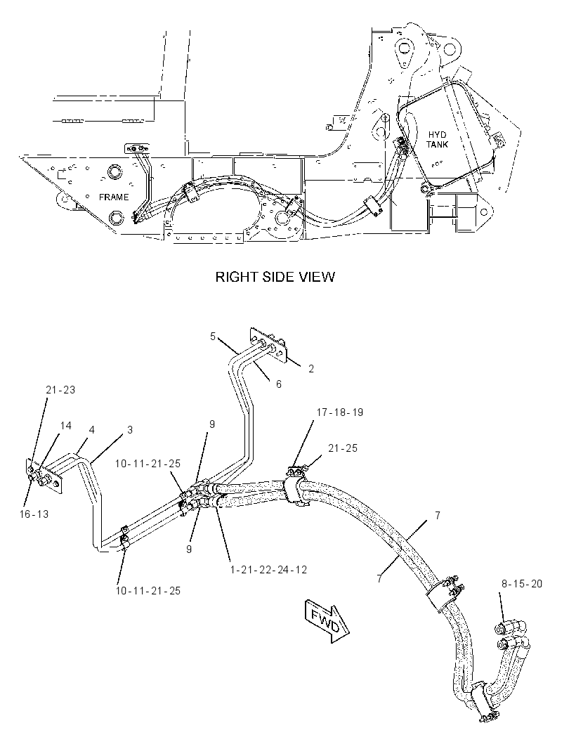 LINES GP-REAR ATTACHMENT 1886115 CAT
