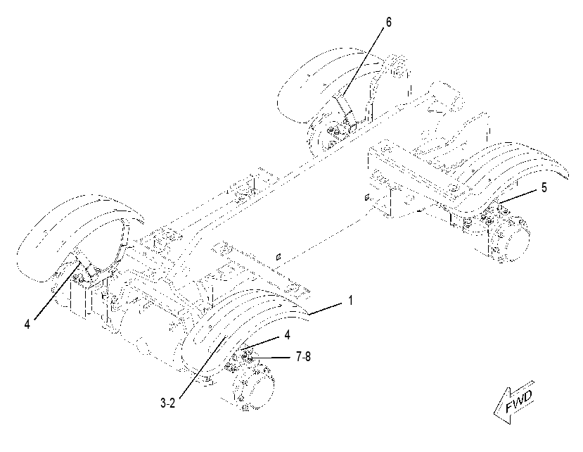 FENDER & MOUNTING GP 2360721 CAT