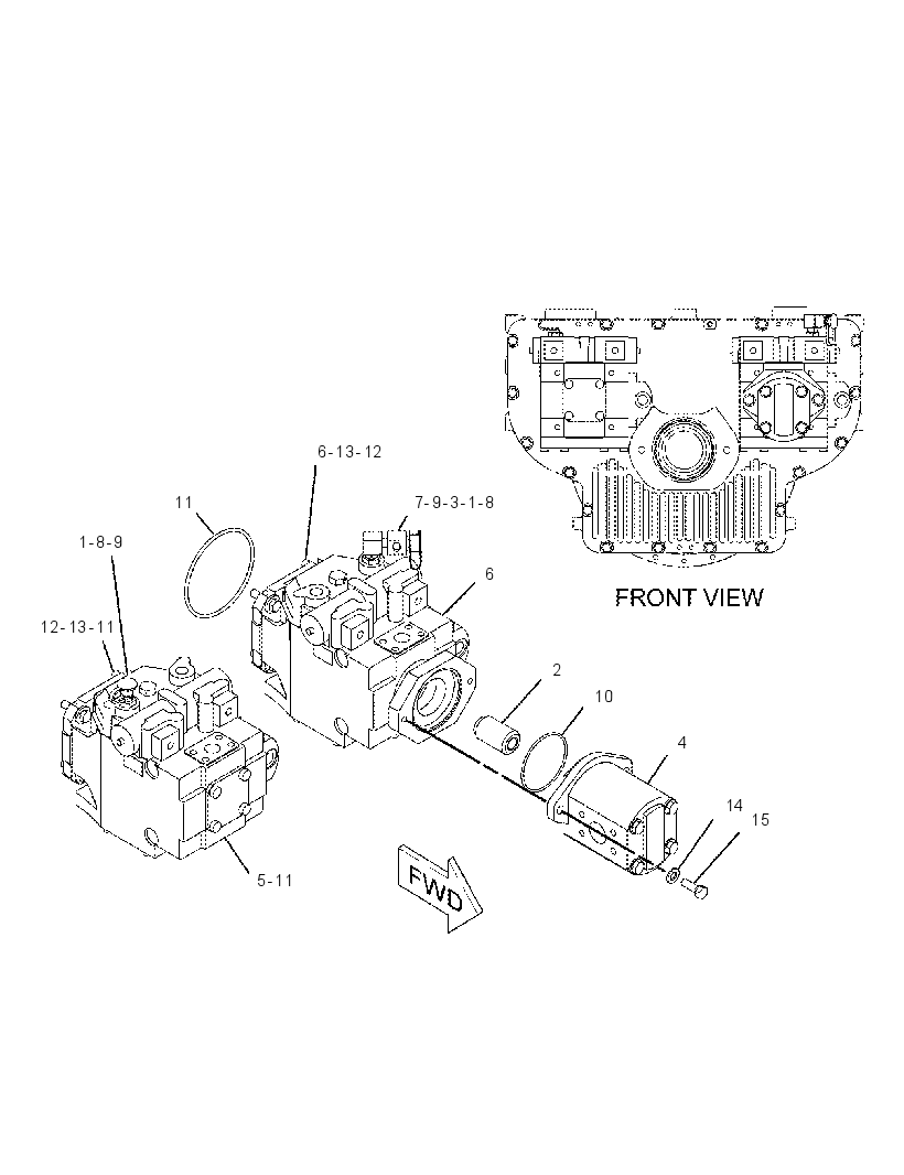 PUMP & MTG GP-POWER TRAIN 2086543 CAT