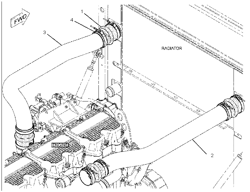 LINES GP-AFTERCOOLER AIR 2316013 CAT