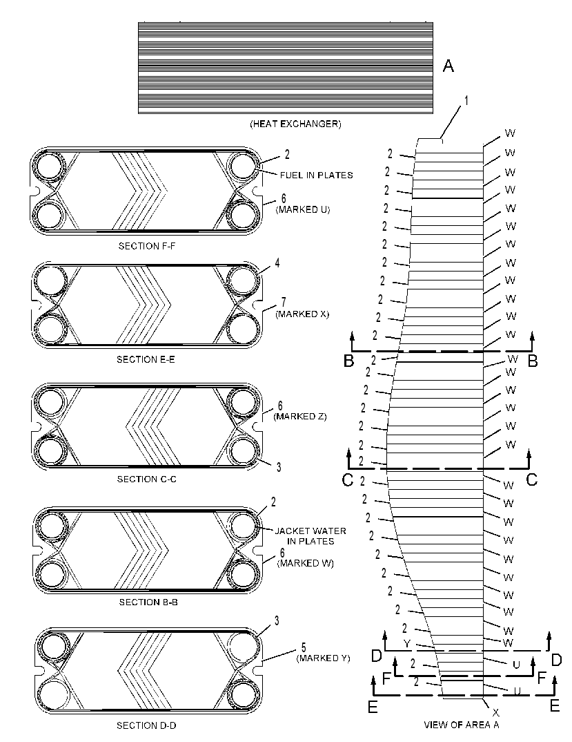 PLATE GP-HEAT EXCHANGER 2454752 CAT
