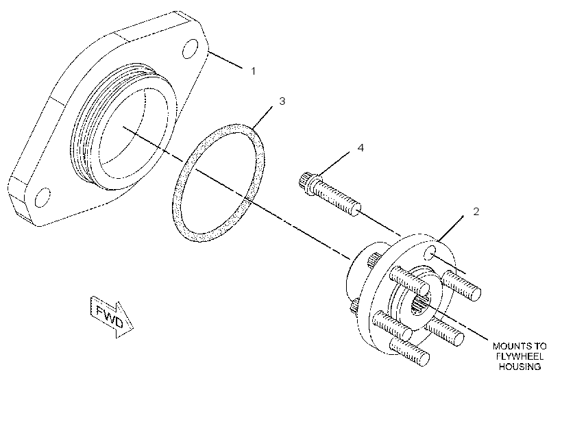 ADAPTER GP-PUMP DRIVE 2304659 CAT