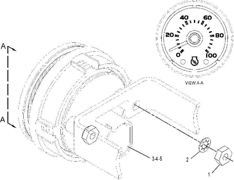 GAUGE GP-ENGINE PERCENT LOAD 2110749 CAT