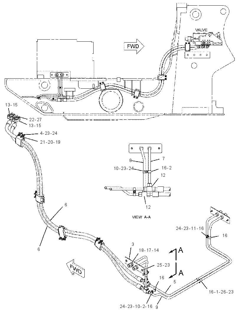 LINES GP-REAR ATTACHMENT 1965681 CAT