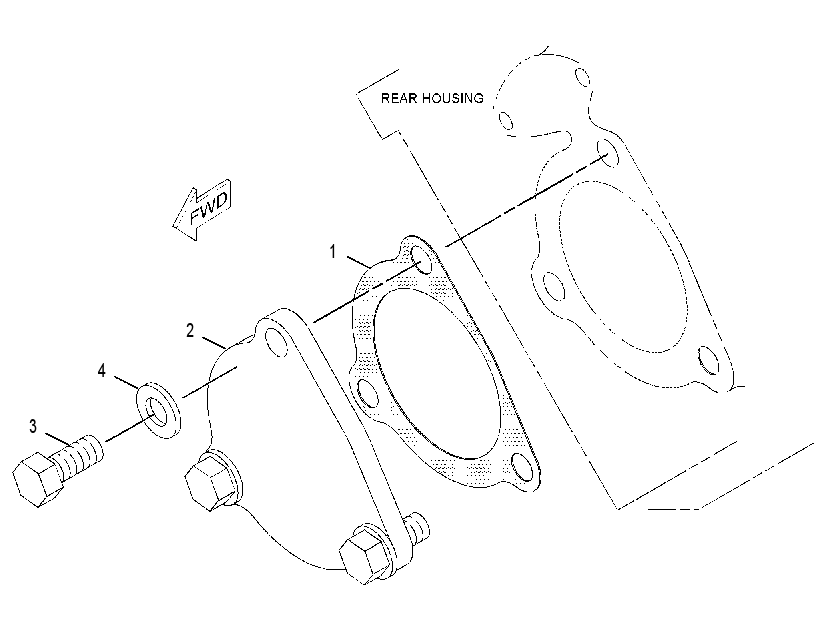 COVER GP-REAR HOUSING 1916517 CAT