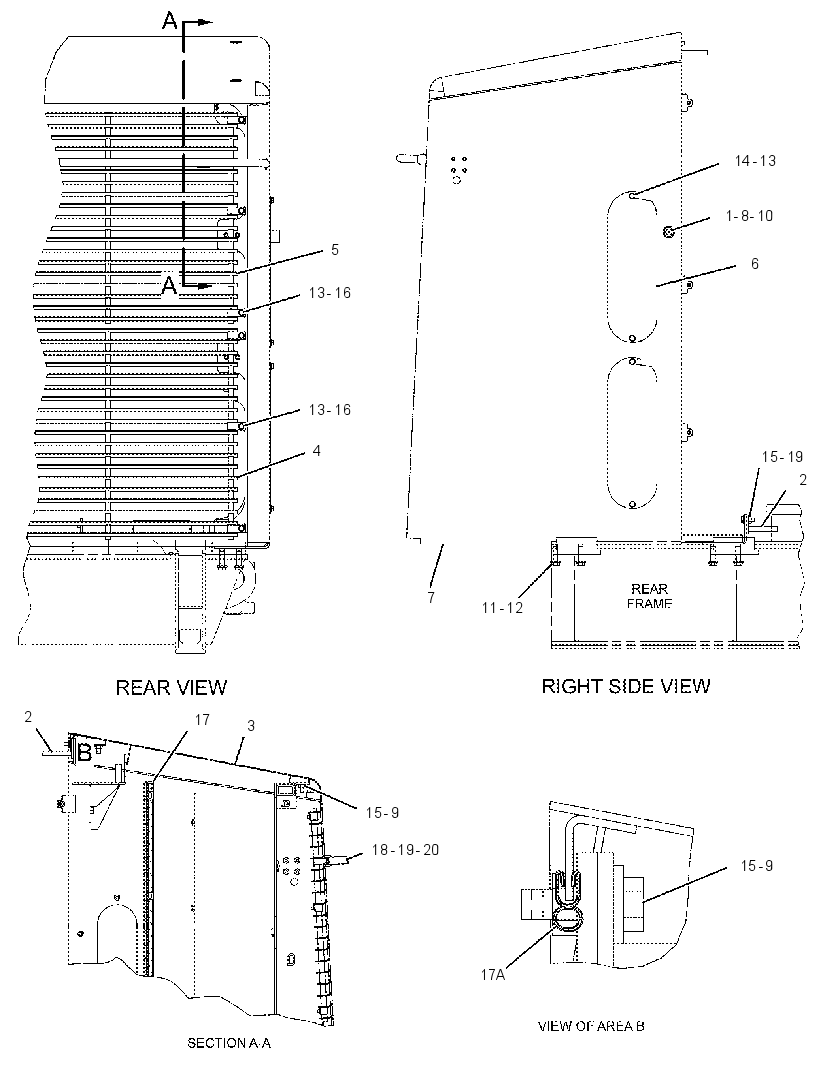 Защита радиатора 2256334 CAT