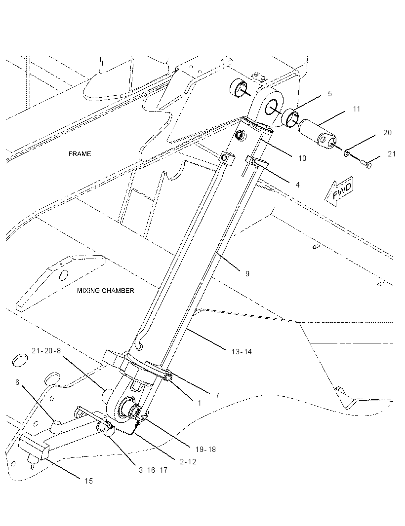 CYLINDER & MTG GP-LIFT 2316160 CAT