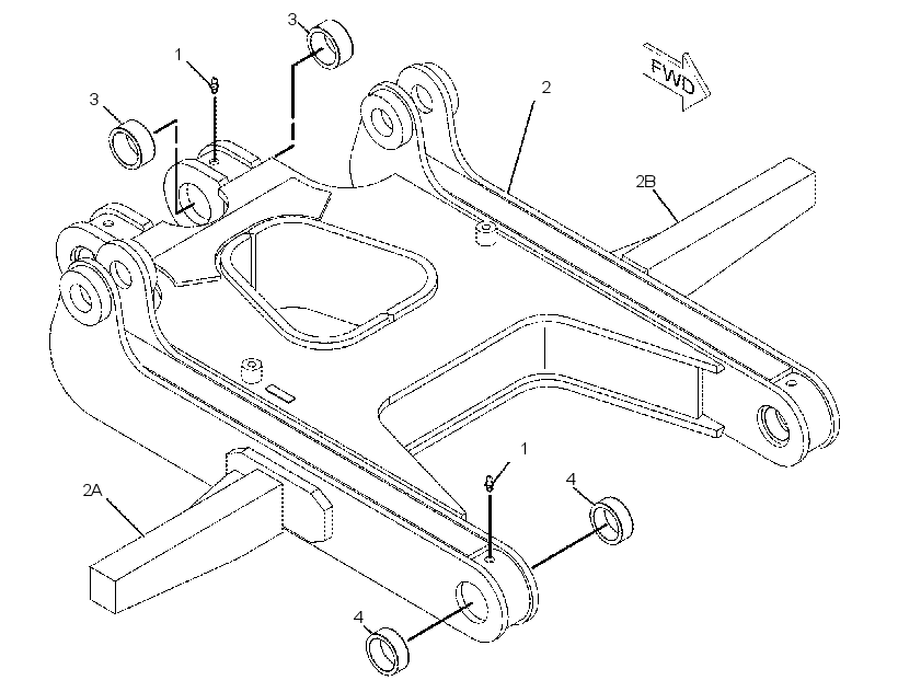 FRAME & BEARING AS 2511722 CAT