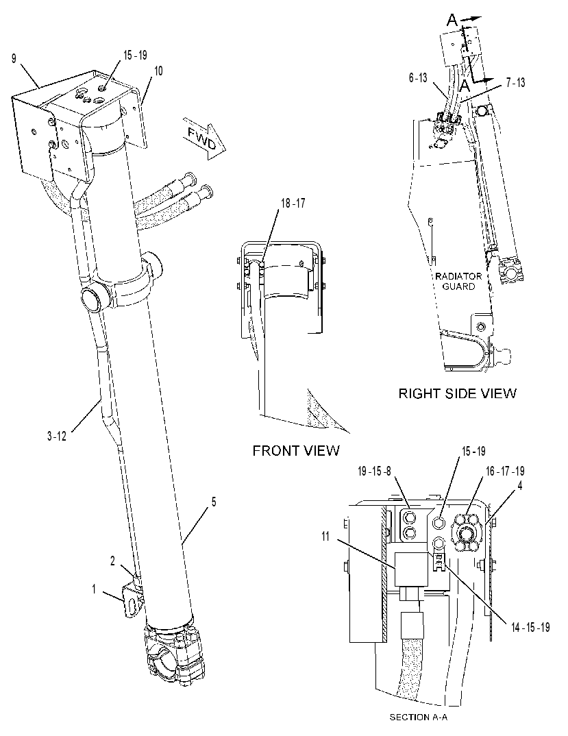 CYLINDER & LINES GP-LIFT 2365216 CAT