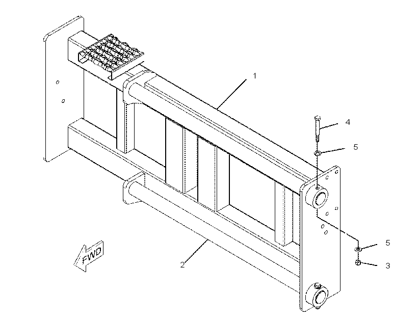 FRAME GP-TRENCHER 2539508 CAT