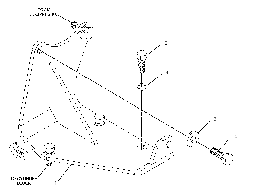 MOUNTING GP-AIR COMPRESSOR 2475711 CAT