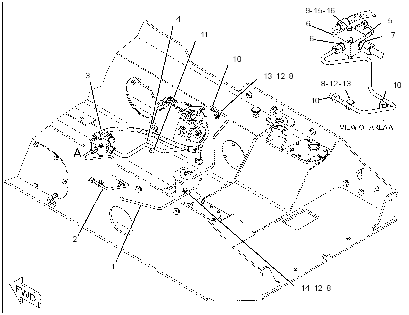 MANIFOLD & LINES GP-CONTROL 2185804 CAT
