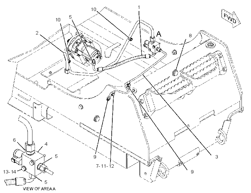MANIFOLD & LINES GP-CONTROL 2186080 CAT