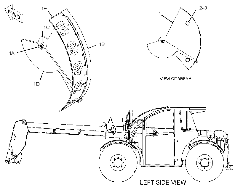 INDICATOR GP-BOOM ANGLE 2366499 CAT