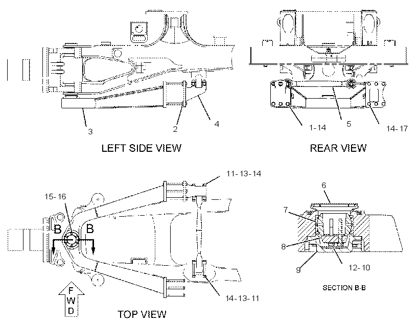 FRAME GP-FRONT SUSPENSION 1416858 CAT