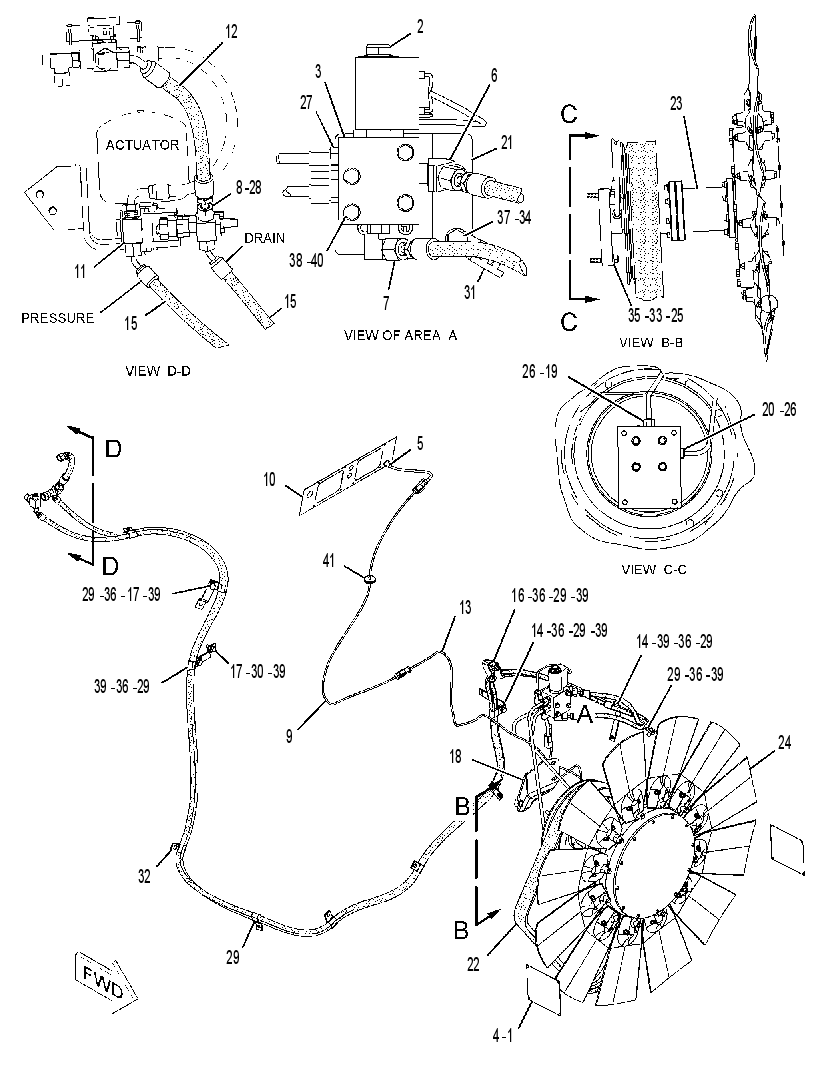 FAN AR-REVERSIBLE 2370130 CAT