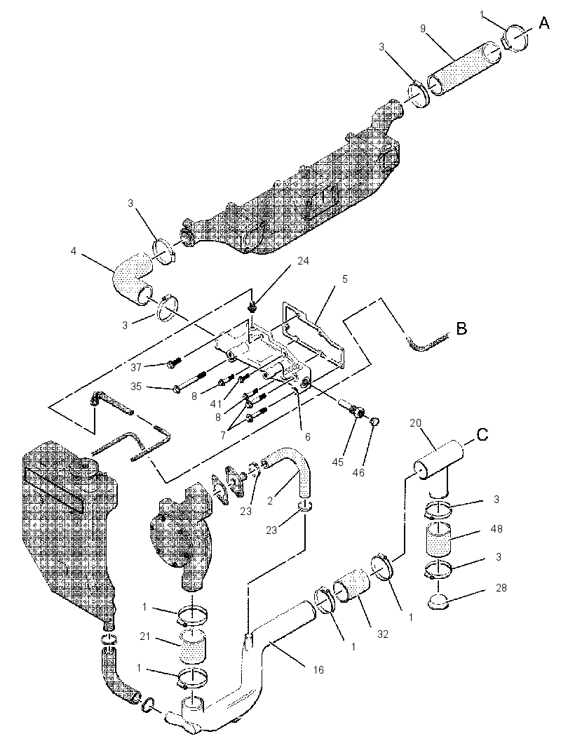 Трубопроводы водяные 2393202 CAT