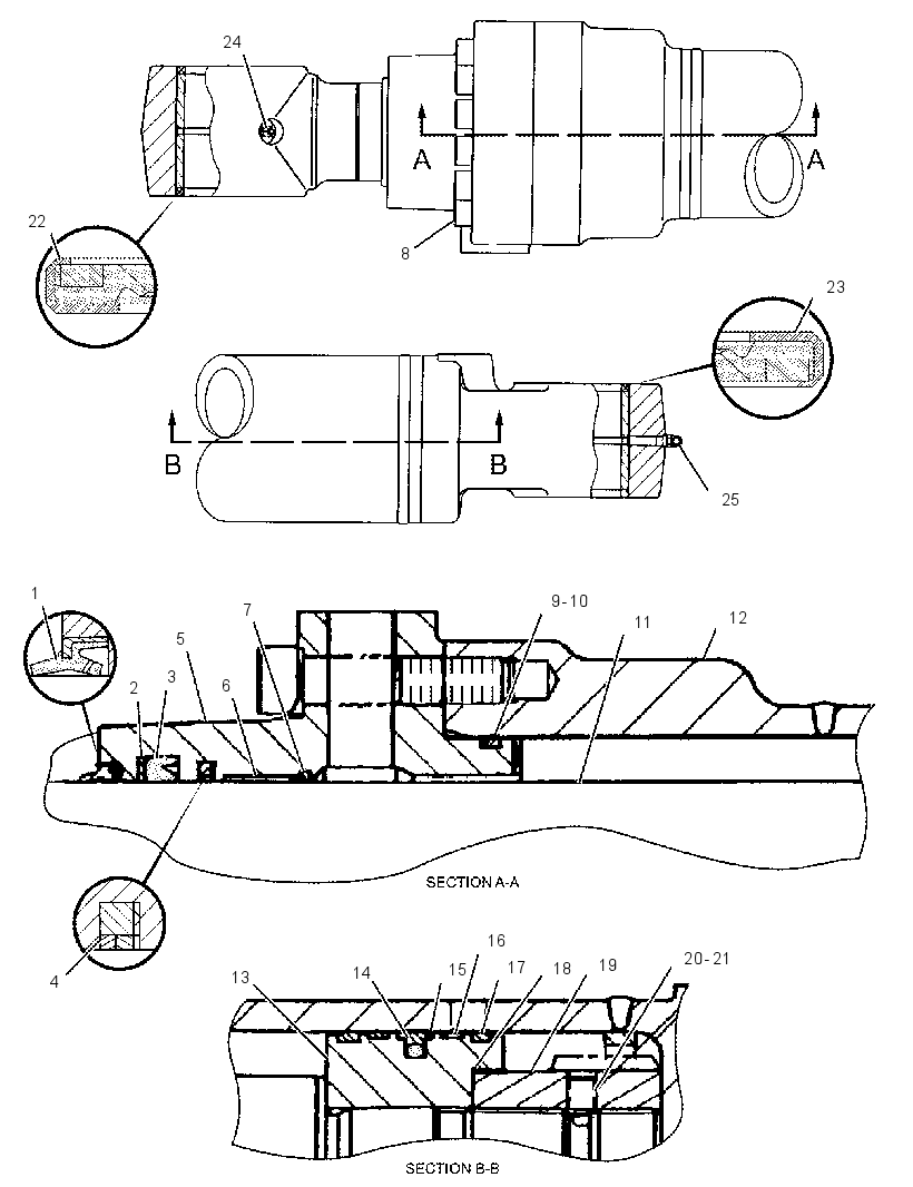 CYLINDER & SEAL GP-HYDRAULIC 1336812 CAT