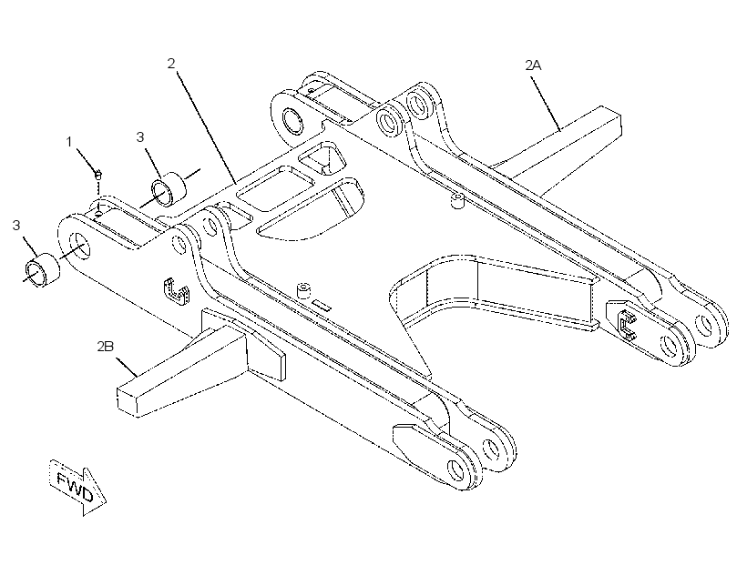 FRAME & BEARING AS 2002434 CAT