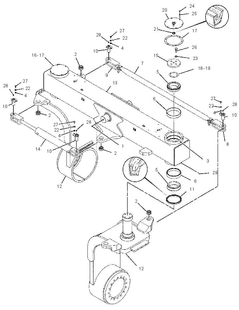 BAR GP-OSCILLATING & STEERING 2316083 CAT
