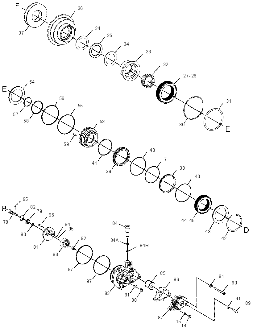 Трансмиссия 2374526 CAT