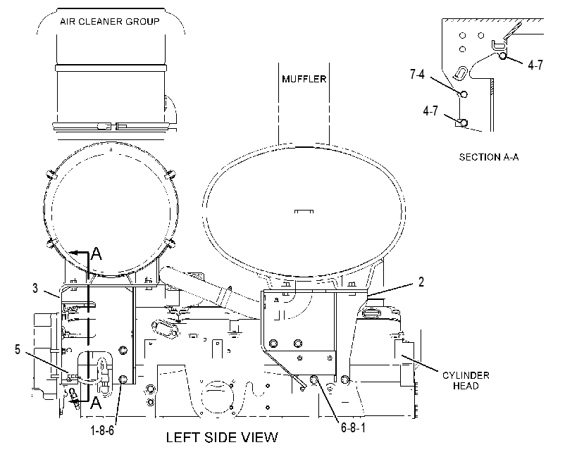 MOUNTING GP-MUFFLER 2309962 CAT