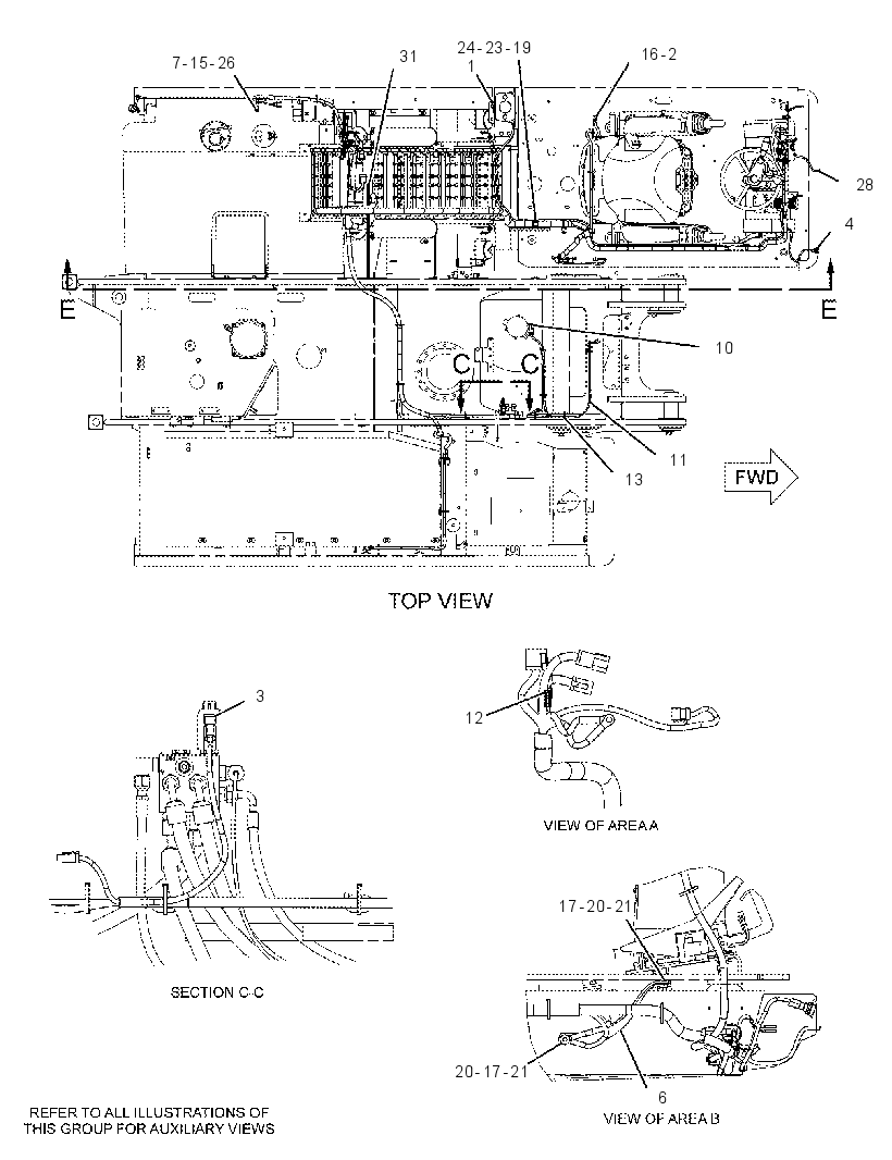 Проводка шасси 2418735 CAT
