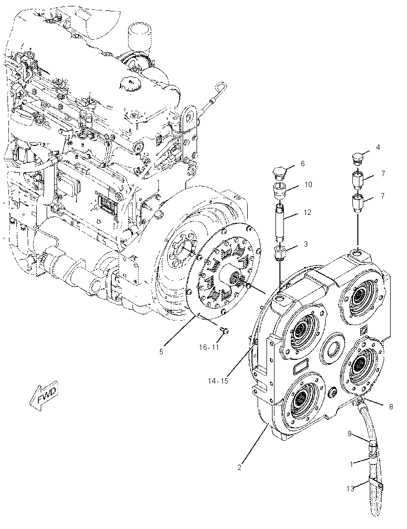 DRIVE & MTG GP-PUMP 2318006 CAT