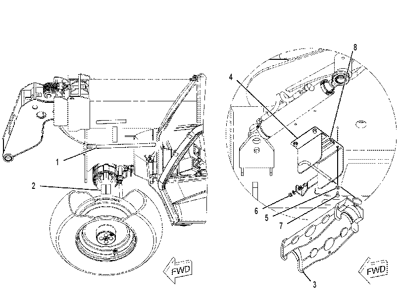 BRACE GP-CYLINDER 2464944 CAT