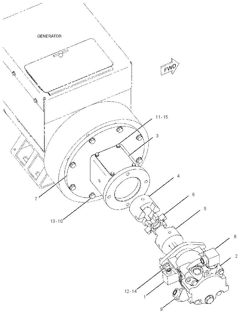 MOTOR & MTG GP-GENERATOR 2309659 CAT