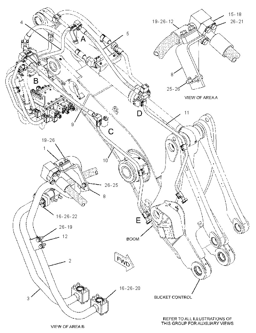 Трубопроводы передние 2466923 CAT