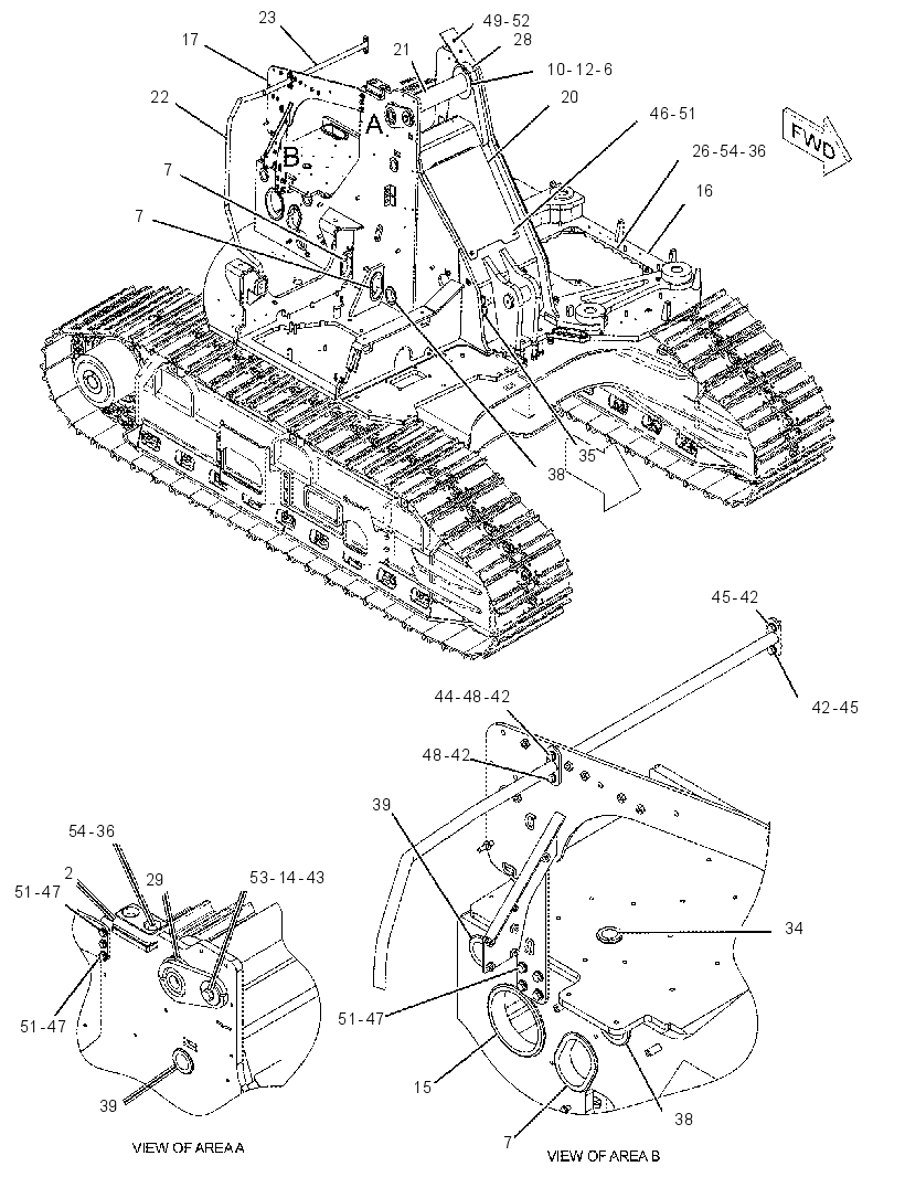 Рама верхняя 2128000 CAT